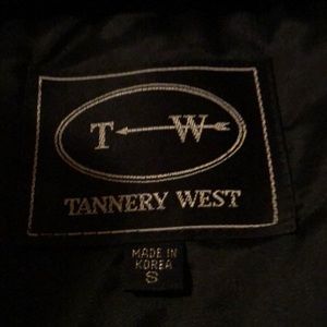 Full length TANNERY WEST men’s leather coat.